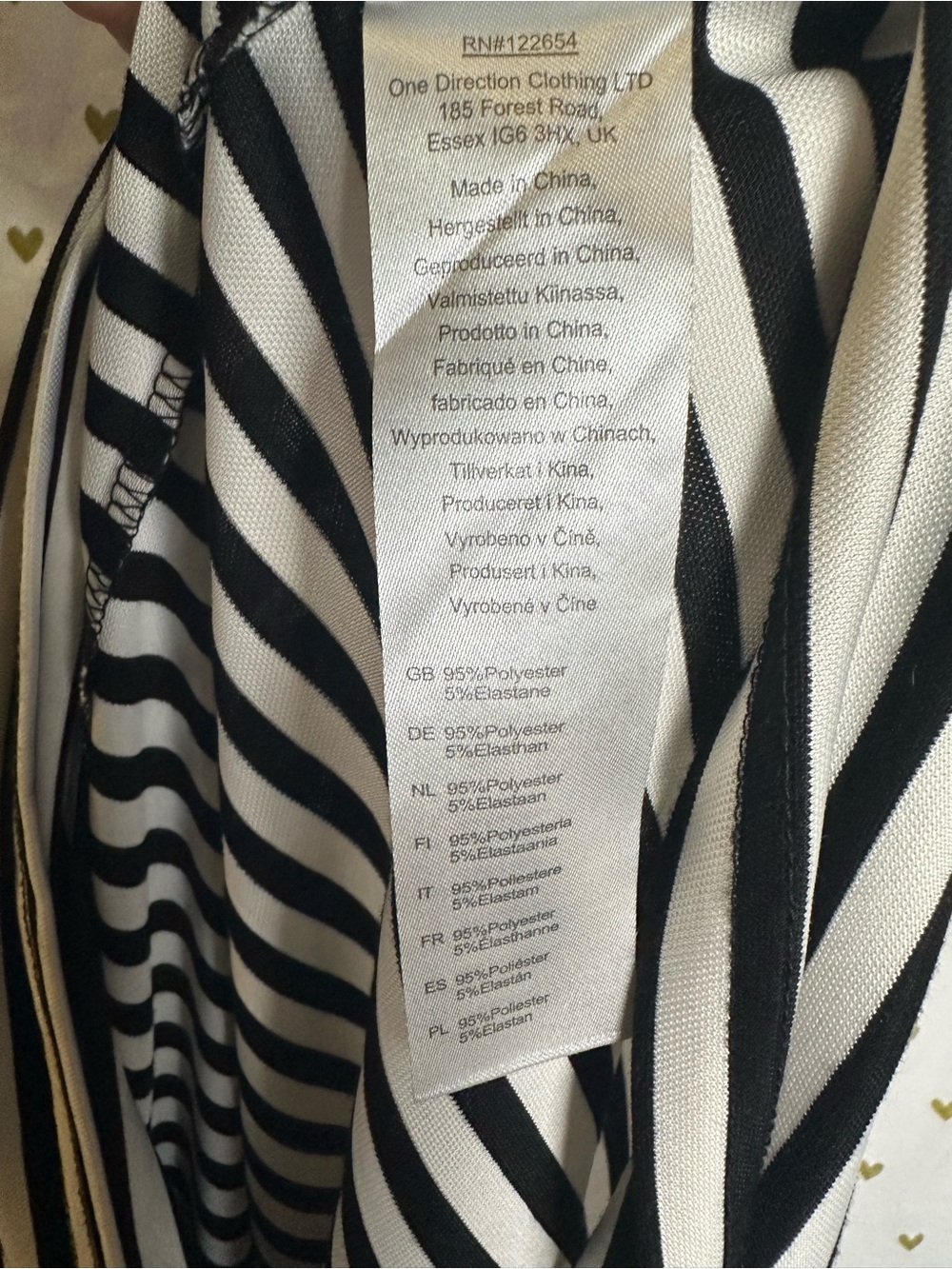 Voodoo Vixen Black and White Striped Pencil Skirt XXL NWOT Vintage style pinup - Picture 6 of 7